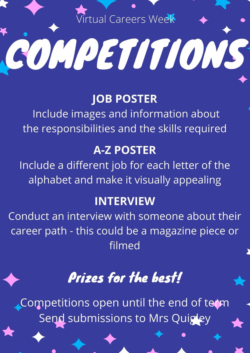 Happy Careers Week! At lunchtime today we welcome <a href="/KEHSOldEds/">Old Edwardians</a> Joy back to school (virtually!) to hear all about her work at <a href="/PwC_UK/">PwC UK</a> - check your email for zoom details. Don't forget to enter the Careers competition too! #KEHSGirlsCan <a href="/CareersWeek/">National Careers Week</a> #NCW2021