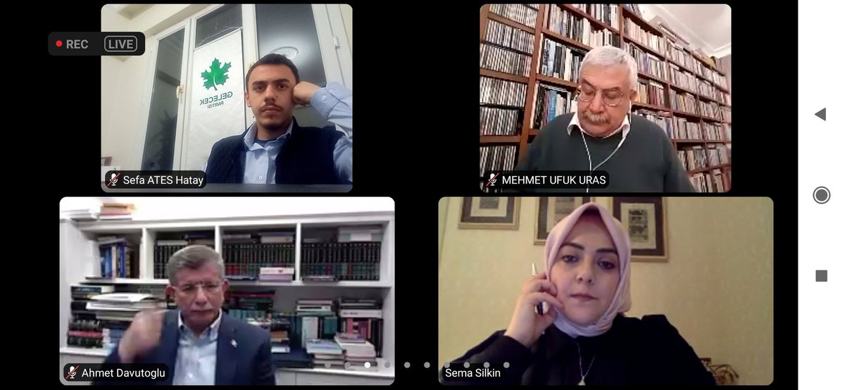 Genel Başkanımız Sayın Ahmet Davutoğlu İle Birlikte 28 Şubat bin yıl mı sürer zoom toplantısına katılım sağladım