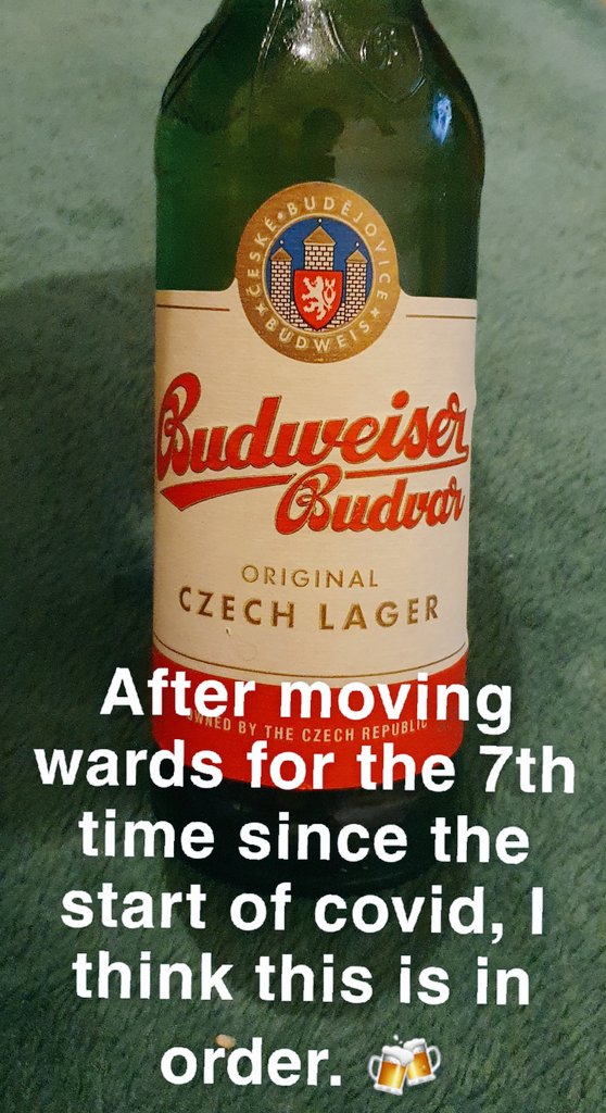 I work with such amazing colleges, no matter what gets thrown at us we put our heads down and get on with it. Such a busy day moving our ward yet again, this I well deserved. 🍻🍻 #TeamCardiology #TeamCCU #NHS #TeamWork