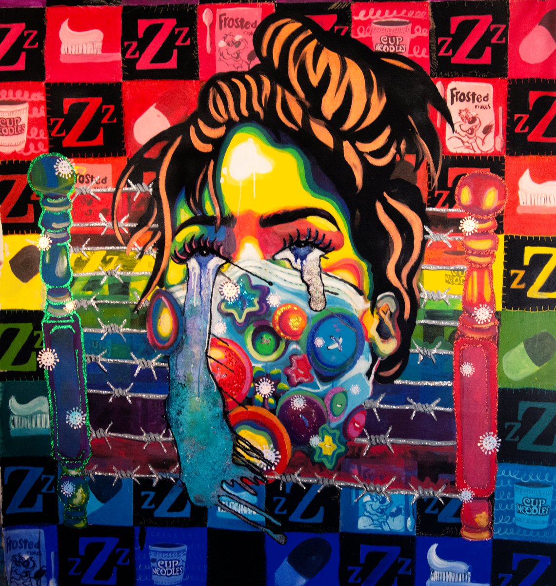 PolarMythology's tweet photo. Come see my art pieces that portray what it's like to personally experience bipolar disorder as an indo-caribbean  girl who just trying to make it in this weird world at arnims art galleria on may 25th <3. Please RT to share! https://t.co/ltOH1lNVCK