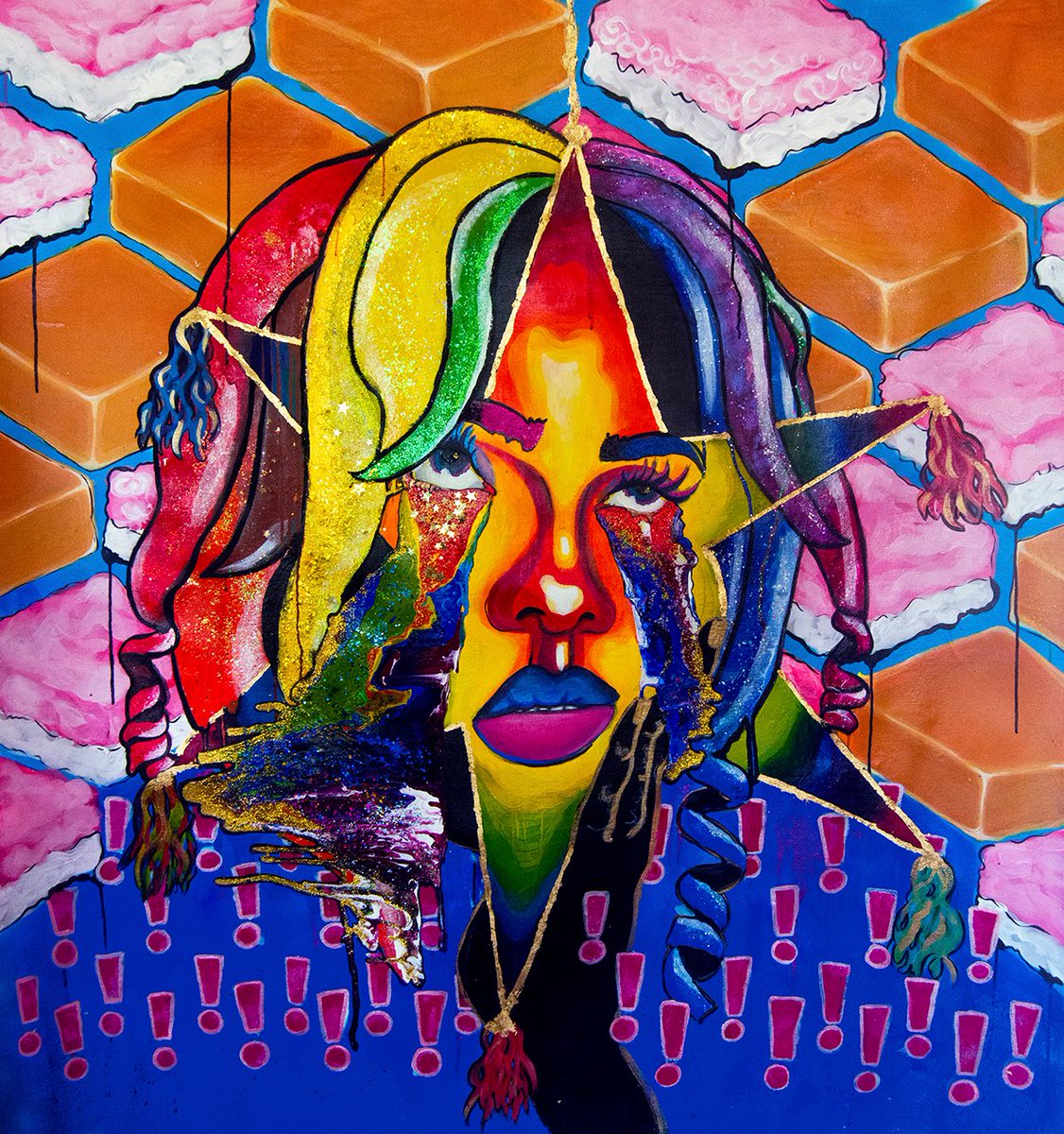PolarMythology's tweet photo. Come see my art pieces that portray what it's like to personally experience bipolar disorder as an indo-caribbean  girl who just trying to make it in this weird world at arnims art galleria on may 25th <3. Please RT to share! https://t.co/ltOH1lNVCK