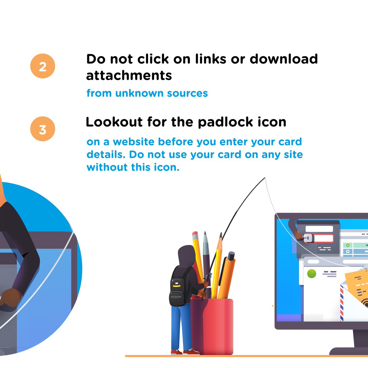 UNIONBANK_NG's tweet photo. Stay Vigilant!
Here are a few tips to help you keep your hard-earned cash safe.
When in doubt, please call 07007007000.
Stay Safe!.
#UnionCares #FraudAlert #UnionTips #UnionBank #StaySafe #YourSimplerSmarterBank https://t.co/SPoqztWlbn