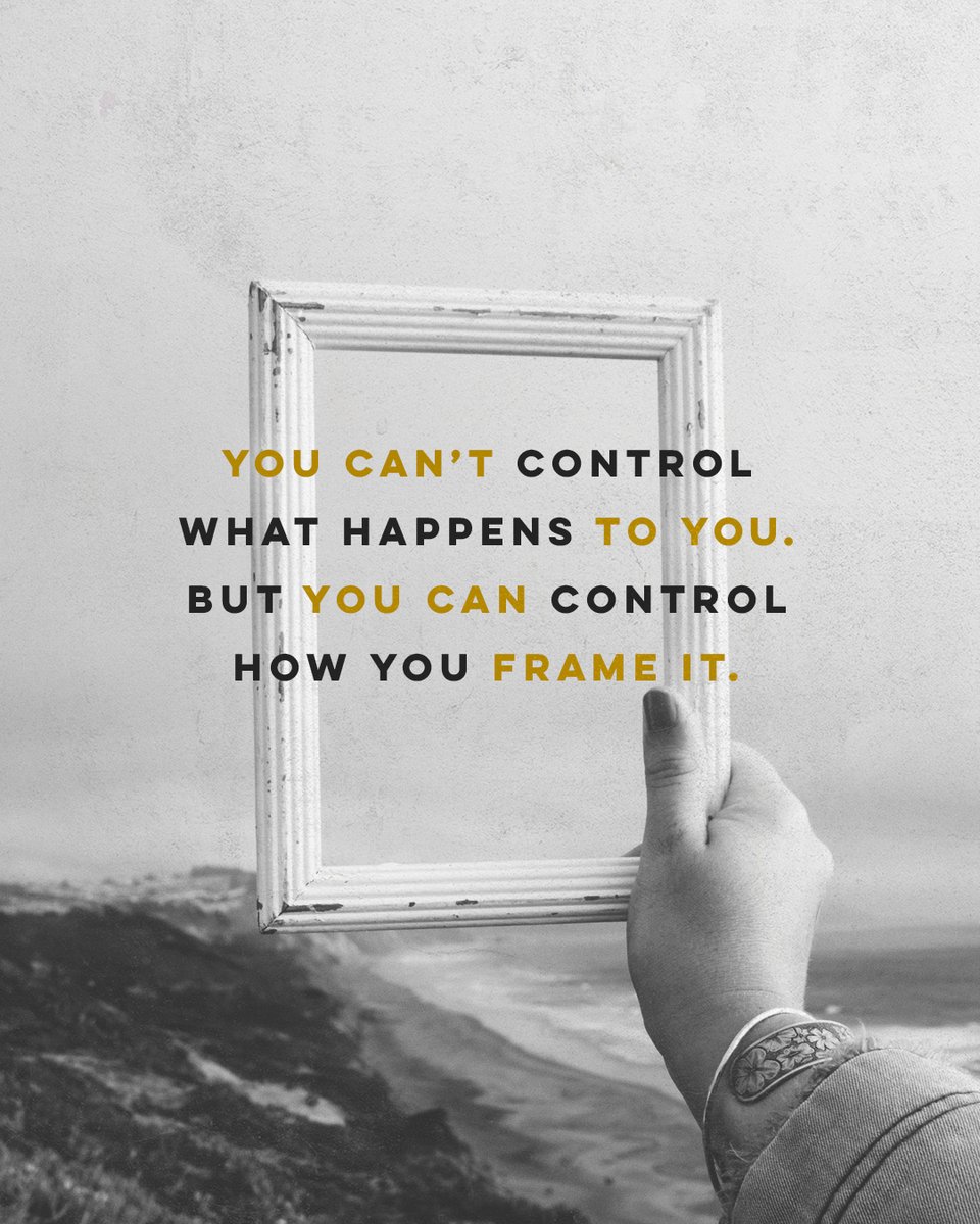 "You can’t control what happens to you. But you can control how you frame it." <a href="/craiggroeschel/">Craig Groeschel</a> #WinningtheWar