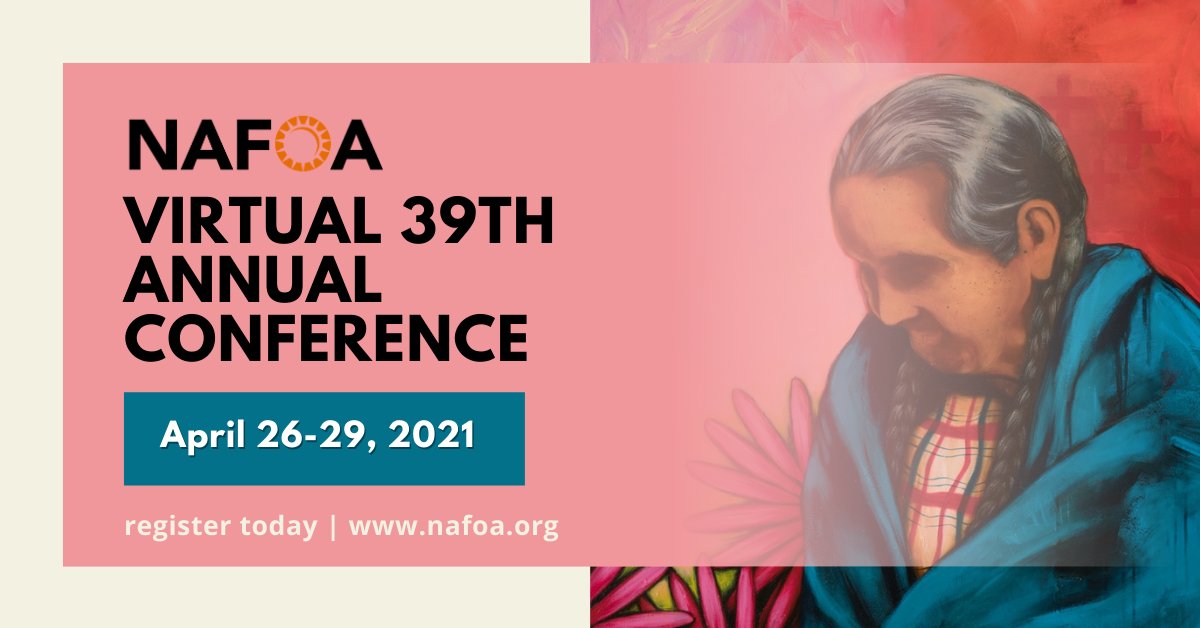 AICCOklahoma's tweet photo. Members! Join in on the discussion of the latest economic issues facing Indian Country at 
@NAFOAorg
’s Virtual 39th Conference, taking place April 26-29th. Learn more and register today: https://t.co/xBv6tcl05n #NAFOA2021 #AllNationsOneMission #AICCOk @NAFOA https://t.co/oD0SgVZQO1