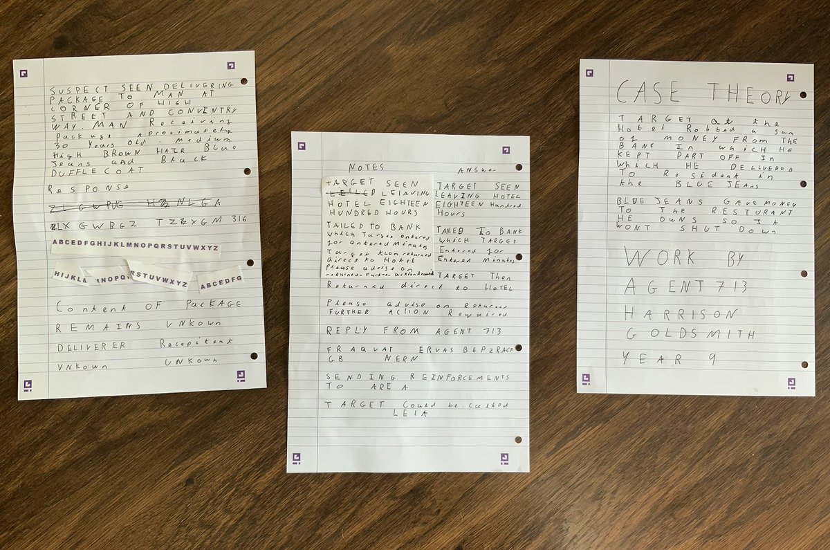 FulstonFamily's tweet photo. 📣 STUDENT SHOUTOUT! 📣

Congratulations to Harrison Goldsmith in Year 9 on your amazing Codebreaking work! Our Maths Department were blown away by your codebreaking skills! 🔍 🕵️‍♂️ ➗

#StudentShoutouts #FulstonFamily https://t.co/7TxF3LYQhU