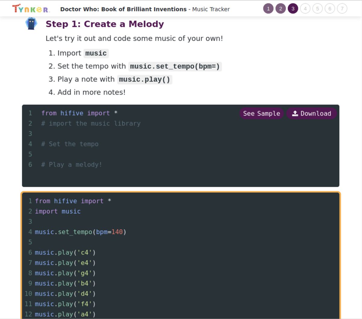 HifiveInventor's tweet image. Produce your own music to publish on TikTok!
#DoctorWho #Coding #CodingKit #Doctor #BBC #Games #Education #coder #programming #blockcoding #python #developer #codinglife #whovian #drwho #kidscoding