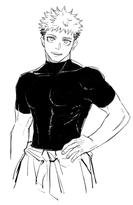 he would serve the toji look under the gear/uniform yeah ?? 