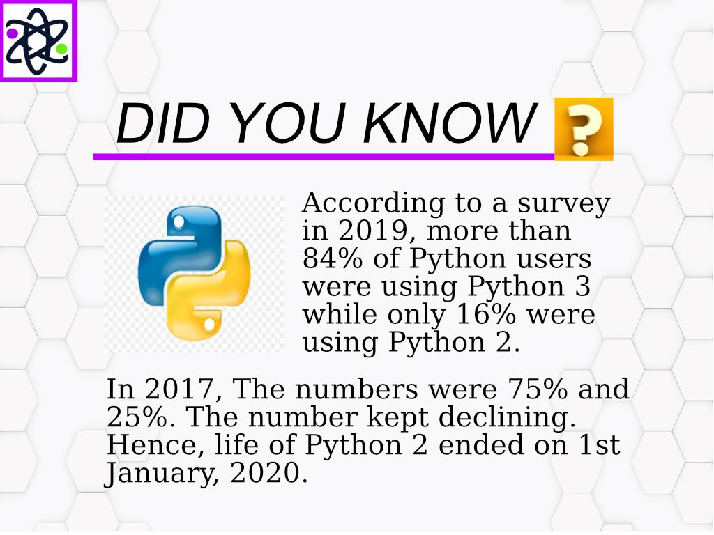 AladdinCoding's tweet image. Did you know? ⬤ 22 of 100
FOLLOW US FOR MORE
#python #pythonprogram #pythoncoding #pythonprogramming #pythoncode #100daysofcode #machinelearning #deeplearning #aritficialintelligence #pythontricks #pythonforbeginners #pythonprojects #pythondeveloper #pythonmemes #python3