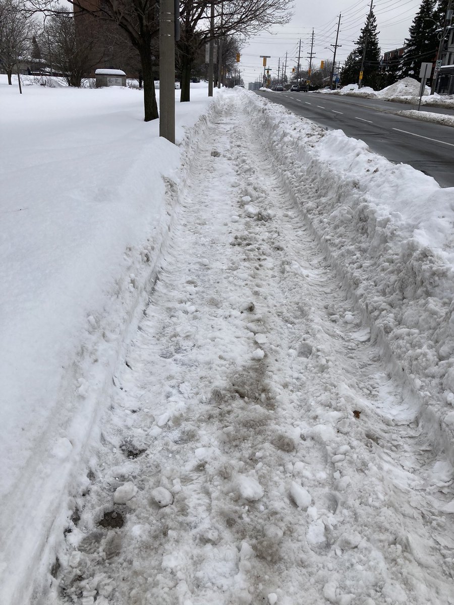JillMSkinner's tweet photo. Hey @ottawacity #311 just shows error! The sidewalks on Pinecrest (east side pictured) & Carling south side Pinecrest to Forest are ridiculous
Plow has been there but only made huge ruts. More snow tomorrow these will be #impassable @tm_kavanagh Sent email to @311.ca https://t.co/r8tsn8suL9