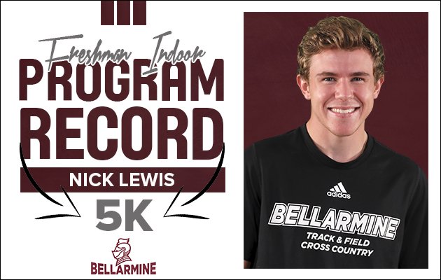 BUKnightsXCTF's tweet photo. Nick Lewis broke the freshman indoor 5k school record yesterday at the ASUN Champs, taking 5th place with a time of 15:14.98! https://t.co/IC7ZbSO1ET
