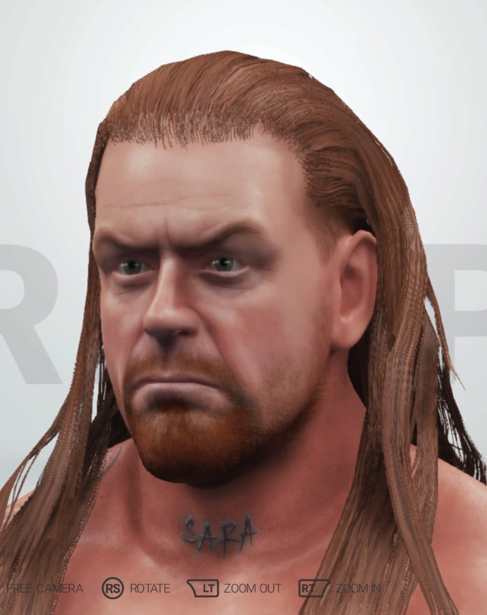 JKnife313's tweet photo. Trying different hair styles of early to mid 2000s.
#wwe2k19
#wwe2k20
#caws
#undertaker
#bigevilreddevil
#americanbadass
#wwfattitude
#ruthlessaggression
#wwegames https://t.co/zat1JjBxO3