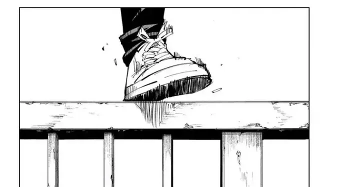 #jjk140
.
Look how nice yuta's shoe looks but also the quiet anticipation to the next panel's power display + reaction to it. Always think that gege's paneling have that apparent movie buff influence, this almost ready to be animated 