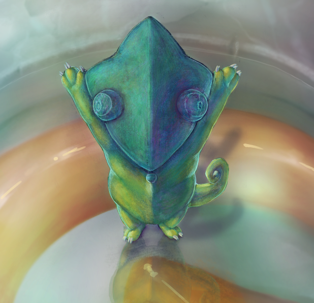 Alexandritea's tweet photo. Little chameleon inspired friend for my comic "United We stand", next page coming soon :D !
Please say hi to Sooni!
#comic #webcomic #panel #comicpanel #characterdesign #character #chameleon #mask #tail #art #digitalart #illustration #ComicArt https://t.co/subpiLKI89