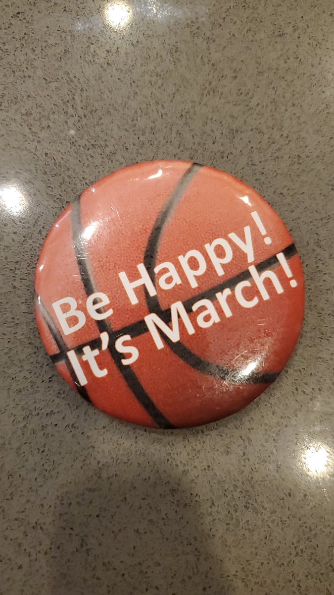 AdBlue33's tweet photo. @BarstoolBigCat I was raised on @B1GMBBall. My dad and his buddies will often make a reunion out of the tournament. These are the buttons he made and gave to his friends and me last year. Didn't get to wear it last year...so not cursed! #behappyitsmarch https://t.co/KSSeUXNOkJ