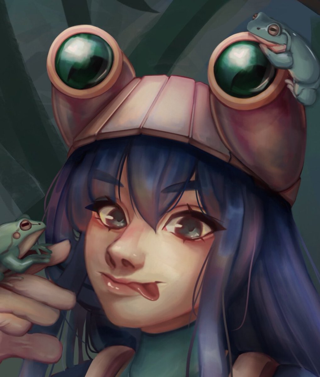 Raemiie's tweet photo. it’s tsuyu (froppy) from bnha!!!! i love her so much and i love frogs too!! 💚🐸🌱🐸💚
#BNHA https://t.co/9CJchzuDMB