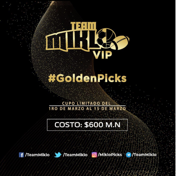 ale_picks's tweet photo. 🚨 Ultimo dia para ingresar al #MikloVIP de Los #Goldenpicks

🍀 no te quedes fuera 💪

#ElSolSaleParaTodos
#Bettingisariskcarnal
@Tigpha https://t.co/tr8moOD4RG