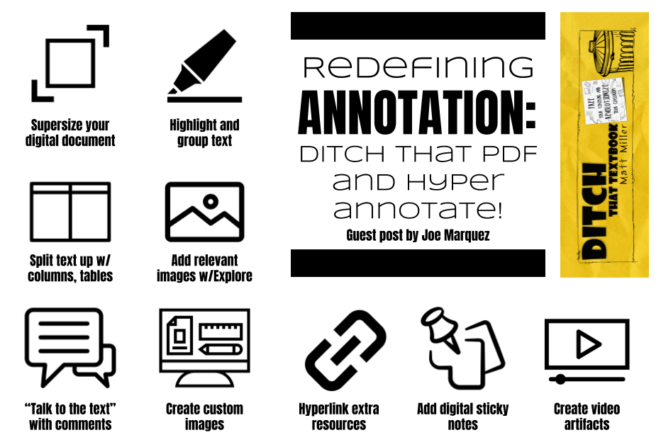 DitchThatTxtbk's tweet photo. Redefining annotation: Ditch That PDF and hyper-annotate

https://t.co/3CeZVlXjKi

 #ditchbook #edtech https://t.co/YDeuHnUfSH