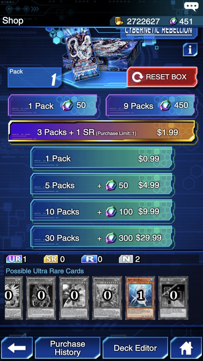 When you only need one more card to finish your deck: