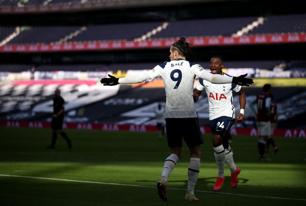 proud_spurs's tweet photo. Gareth Bale’s game by numbers vs. Burnley: 

70 minutes played
100% aerial duels won 
4 touches in opp. box 
3 shots
2 take-ons 
2 shots on target
2 goals 
1 assist 

Bale is back. https://t.co/lvodnJvTxD