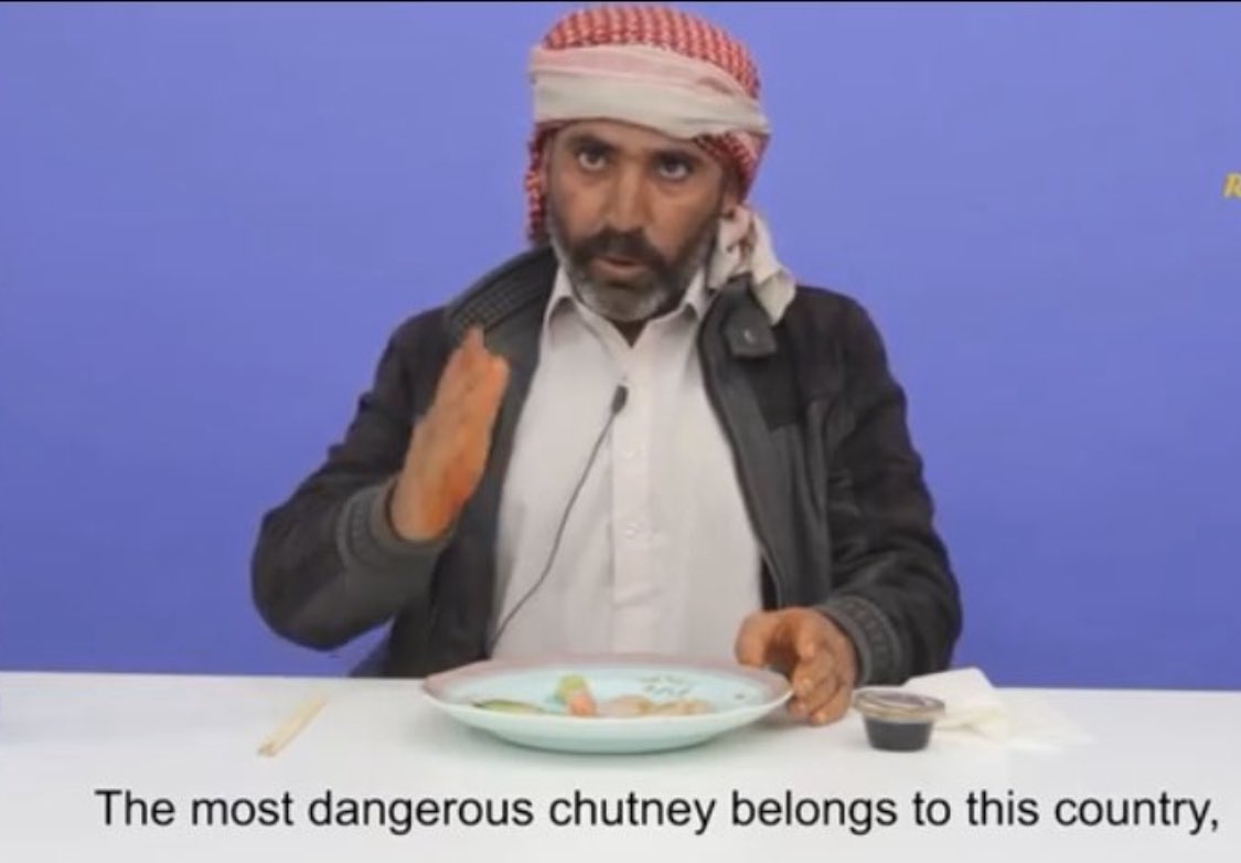 yahhello1's tweet photo. @SIGSYS My favorite is when one tries sushi and says wasabi as Japan’s ‘most dangerous chutney’ https://t.co/86n74C2wCI