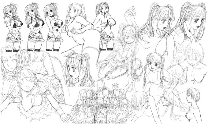 連載時ボツラフ保管ファイルから…
ファイルのボツラフには何も手を加えていないのでちょっと雑に放り込んでいます
元々のサイズは長辺で1〜2万ピクセルとデカイので縮小してます 