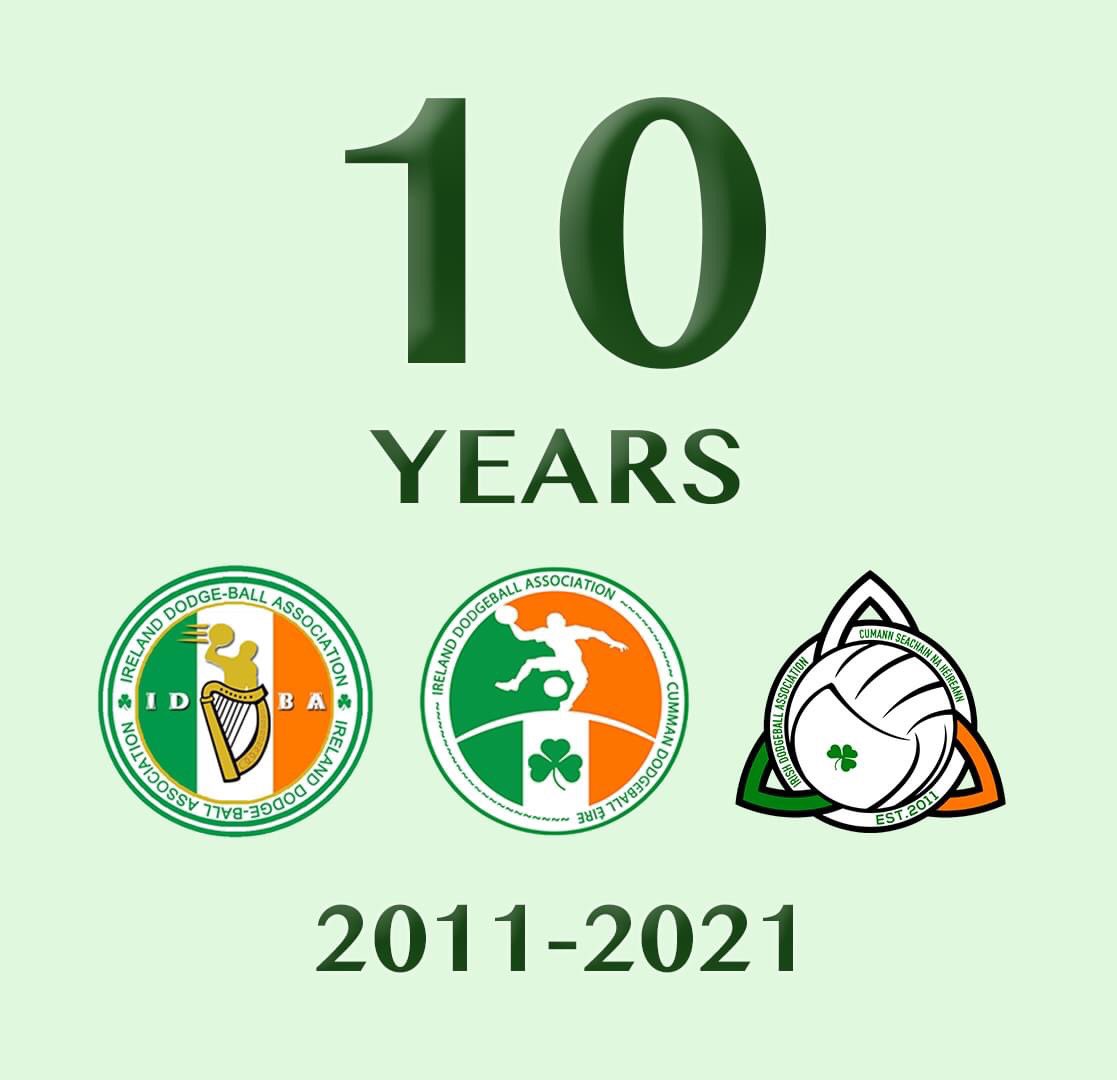 IrishDodgeball's tweet photo. Did you know that we turn 10 this year? We hope to mark the occasion in a few different ways over the year, including lots of social media content about our journey so far. We also hope to be able to gather in person, where it all started, to have a celebration later in the year. https://t.co/WRVWLiP9m0