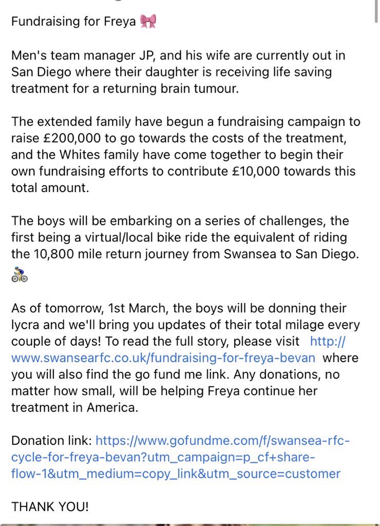 Swansea Rugby Club tweet media