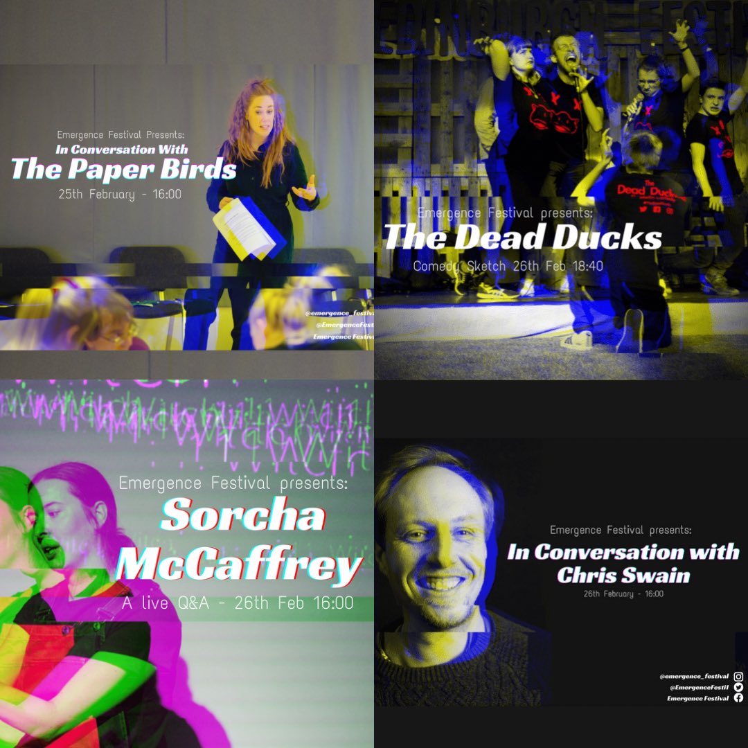 And that’s a wrap! 📣

Thank you to all our emerging artists. You created something incredibly special in a time where our industry is unsettled. Having sold a total of 1085 tickets, we hope to have inspired, engaged and excited you throughout your time at Emergence Festival🤩💻