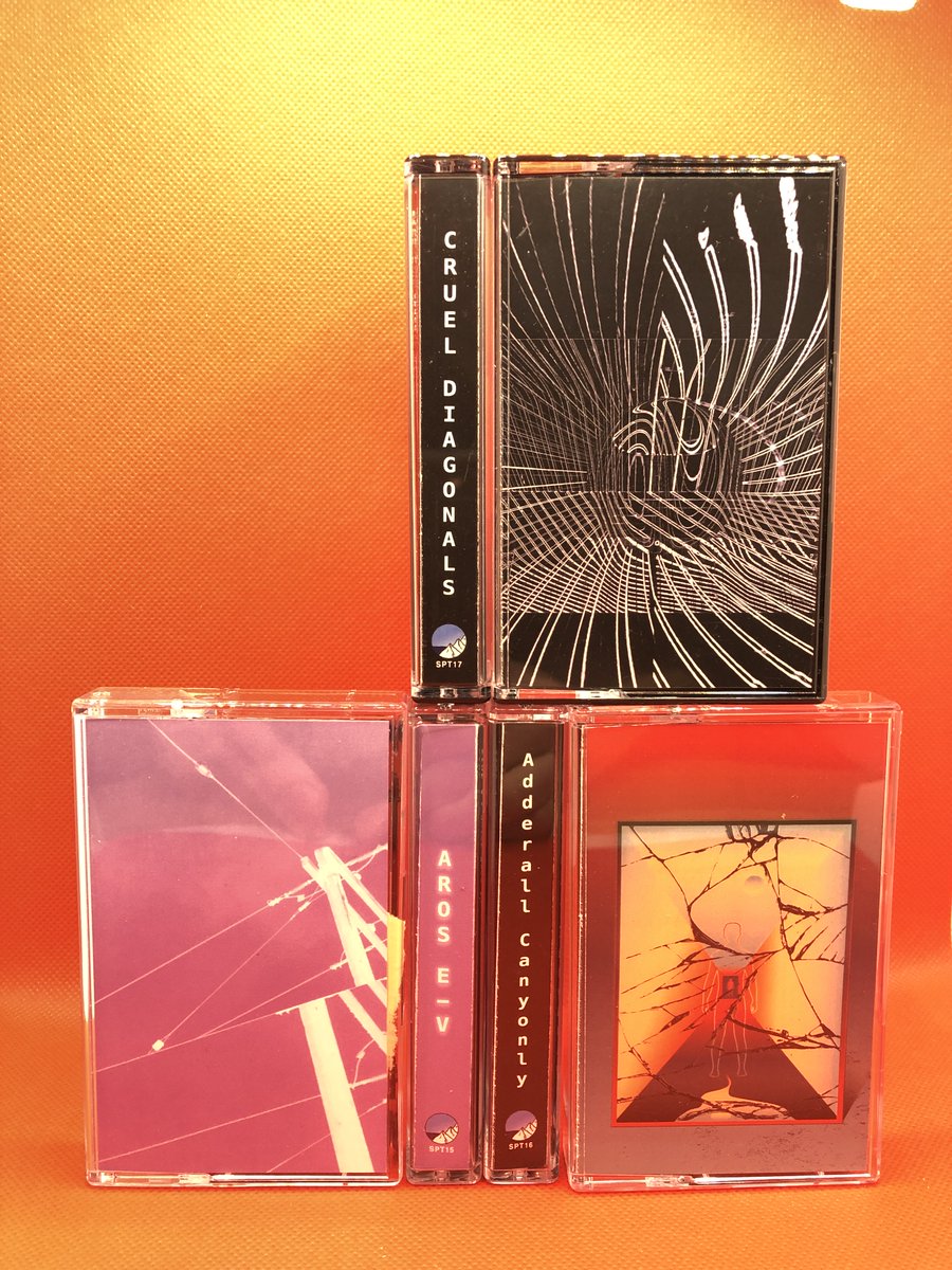 Three new cassingles available for pre-order: @crueldiagonals - "Carapace" (tape already sold out unfortunately) <a href="/AdderallCanyon/">Adderall Canyonly</a>-ly "A Quick Race to the Super Nova" (1 tape left) &amp;  Aros E-V - "Rift" (5 tapes left). superpolar.bandcamp.com #CassingleSeries - THX!!