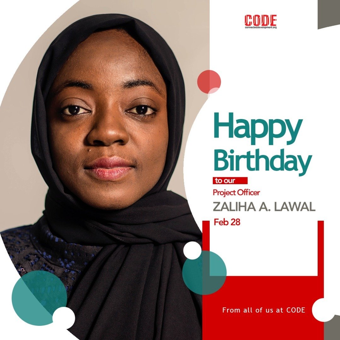 Connected_dev's tweet image. CODE sends happy birthday wishes to our Project Officer, Zaliha Lawal @xulaeA.
As the Kaduna State Chapter Lead, the extensive impact of your work not only proves that you are a woman of substance, but also a formidable leader.
#CODErs #HumansofCODE
