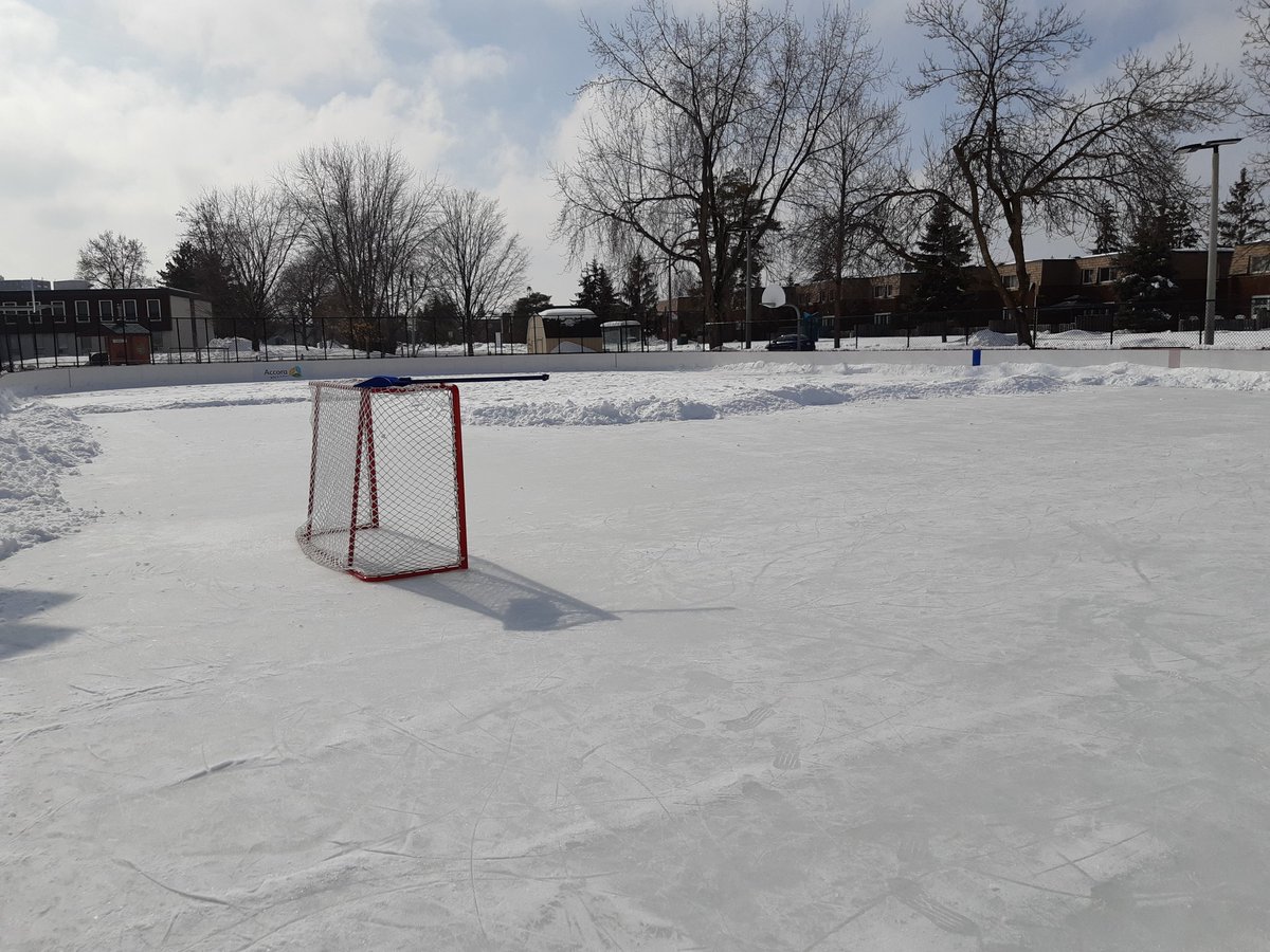 An L Shape portion of the Bayshore rink has been cleared. Ice is skateable though softening. Probably good for an hour or two only before it's to soft. Bayshore will close for the season by 3pm today.  <a href="/OttawaRinks/">OttawaRinks</a> <a href="/ottawacity/">City of Ottawa</a>