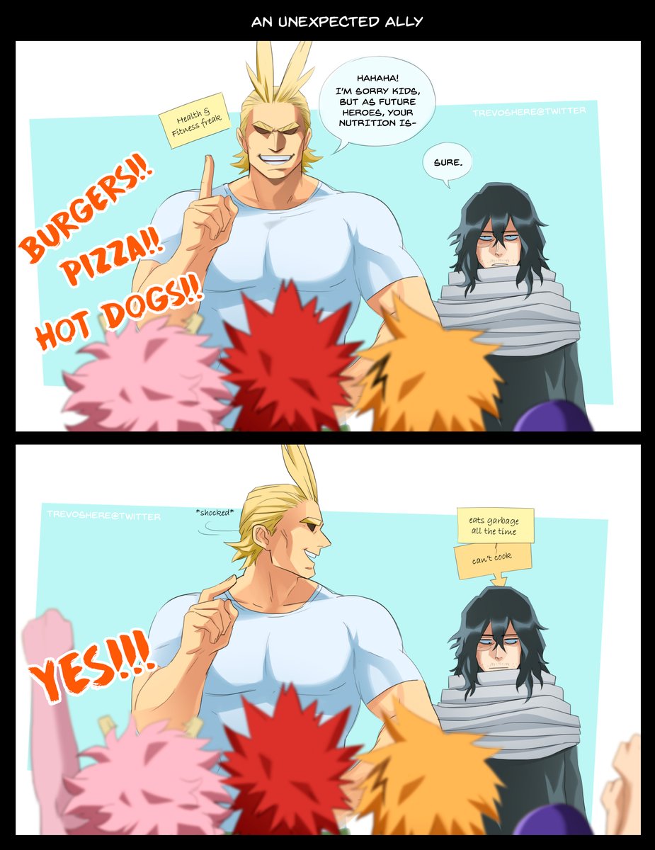 All Might and Aizawa, 1A parents 