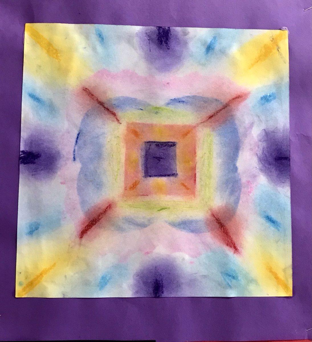 smoser13's tweet photo. 6th Graders’ Kaleidoscopes of Color https://t.co/sgSBO270ux