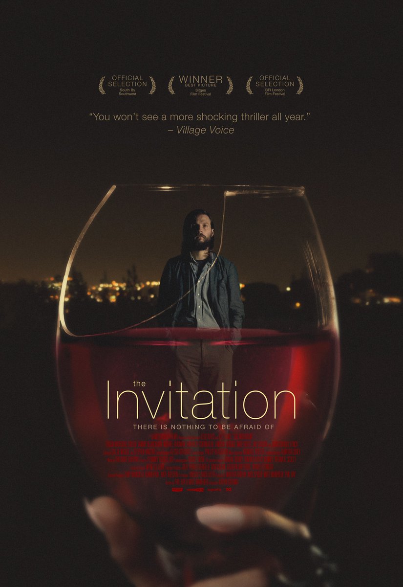 The Invitation (2015): The most fucked up episode of Come Dine With Me ever.  @TheRealElemgy attends his ex-wife's dinner party unravelling into a malevolent psychological minefield. While the second act isn't as good as the first, director Karyn Kusama unsettles throughout.