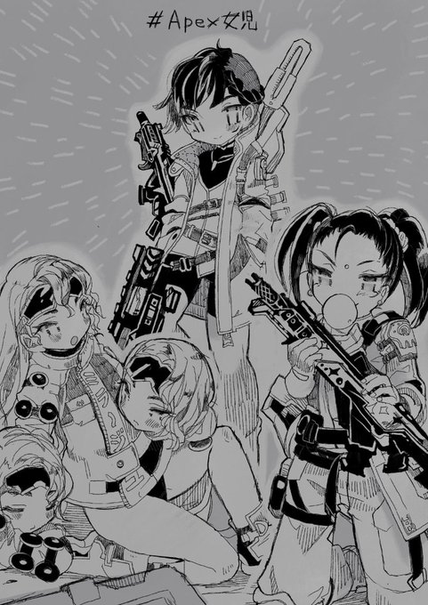 謎タグ見つけたので描いた #Apex女児 