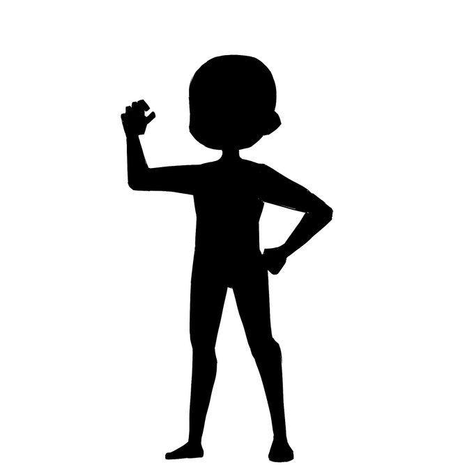 黒ベタでシルエットだけを考えるマン 男の子を考えているのだけれど 派手にし Hiroya のイラスト 黒ベタでシルエットだけを考えるマン 男の子を考えているのだけれど 派手にし Hiroya のイラスト