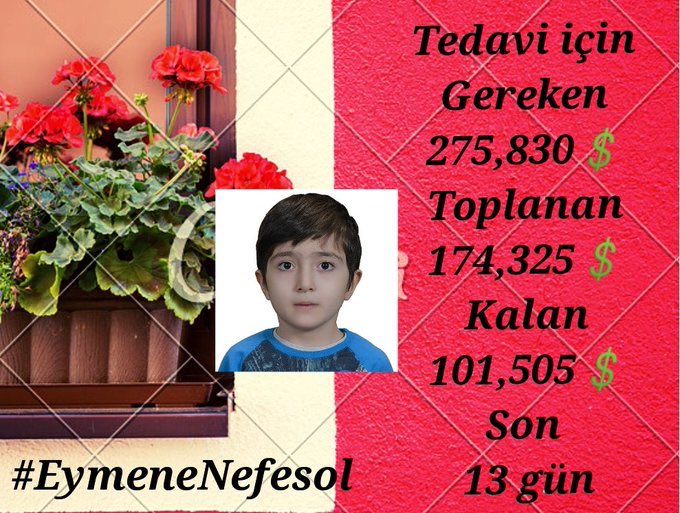 Arkadaşlar..! Bolca RT yapsak Eymen’cik yaşasa olmaz mı ?