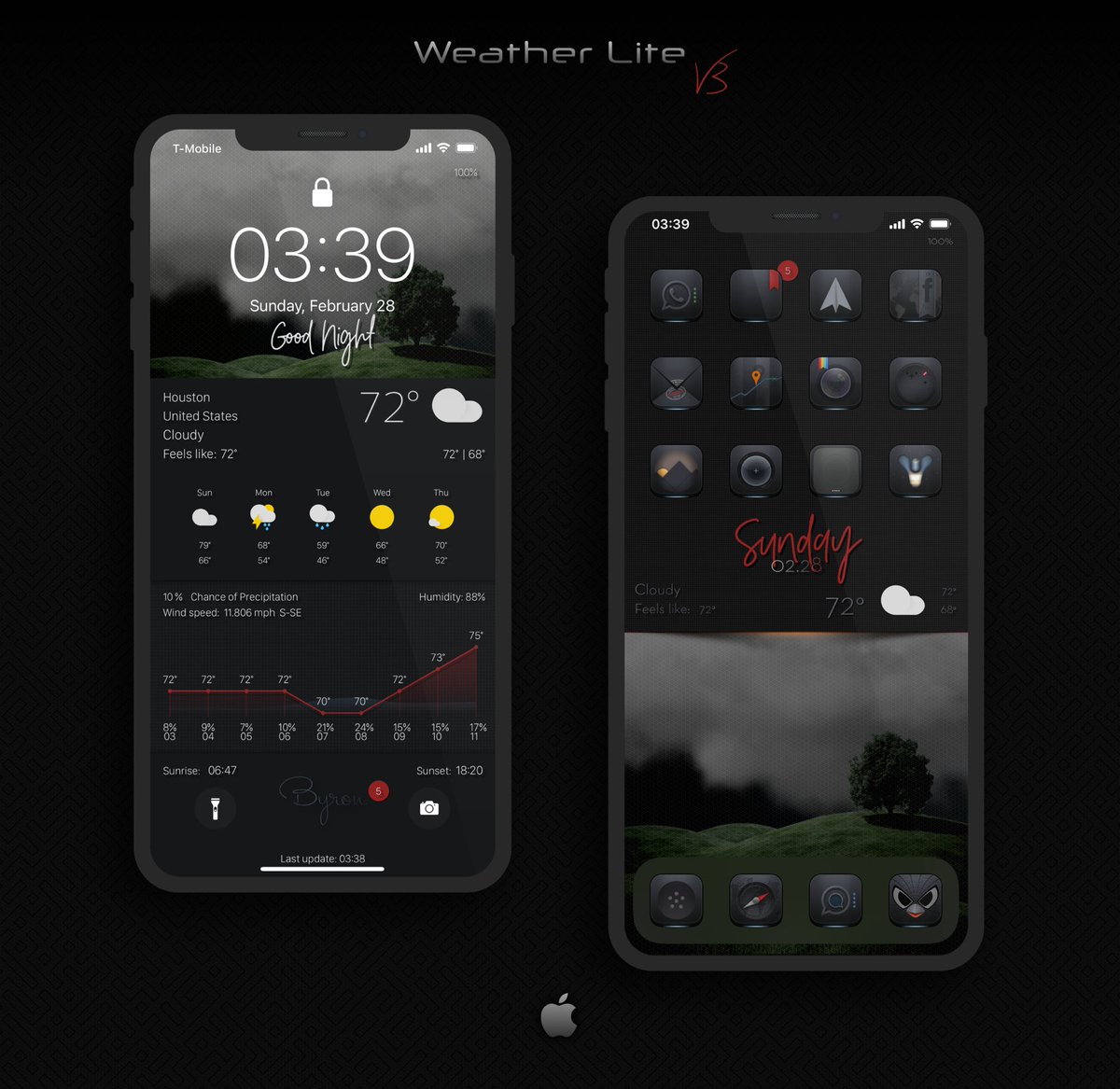 thewaytozion's tweet photo. 2nd set

#WeatherLiteV3 #nojailbreak 

Themers went crazy again … 7 new themes are available on #iHeaven  : https://t.co/NIZKNqFyo9 

Big shout to @kleinmone @Attairdu57slm @Kothuq @uhoffi09 and menard_00 (discord) for those beautiful setups. https://t.co/vgBGlVIwVg
