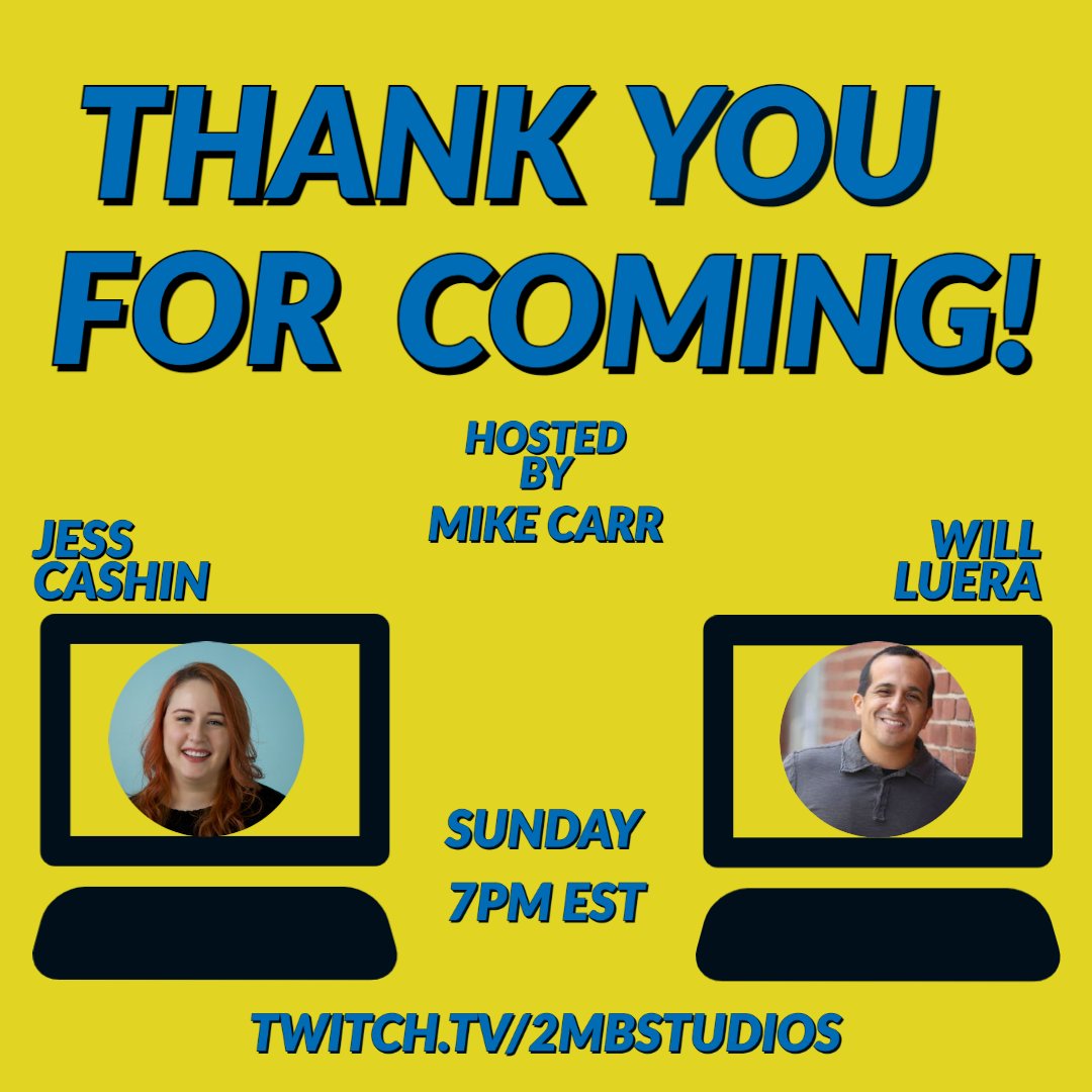 2MBStudios's tweet photo. Today:

3pm EST. 🍰????

6pm EST: Quick 🧠 meets quick 🖍. @MuralGoblin @marissaleefarme 

7pm EST: Improv. Like it's the 1st time. @ExecutiveMC

8pm EST: Get lost in sketch. @kennygray3 @ProducerArthur @tigerteam @petey_gibson @brendanboogie @Joireine

https://t.co/hA7wwarWEy https://t.co/En558tMAn9
