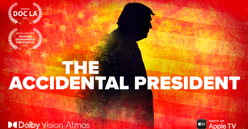 TheAccidental45's tweet photo. The Accidental President tells the story of how a game show host became the most powerful person on the planet, which ends with a conclusion and lessons for the future. The film is entertaining, infuriating, funny and sad. Get it here on Apple TV: https://t.co/8btP4xmQdi