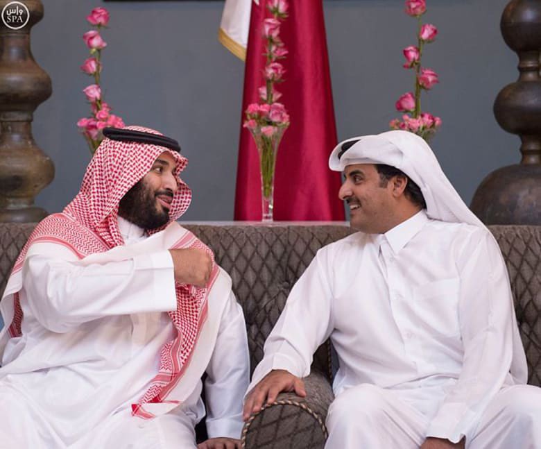 عاجل 🔴 
.

.
سمو ولي العهد الأمير محمد بن سلمان يتلقى اتصالاً هاتفياً اليوم من صاحب السمو الشيخ تميم بن حمد آل ثاني أمير دولة قطر.
.