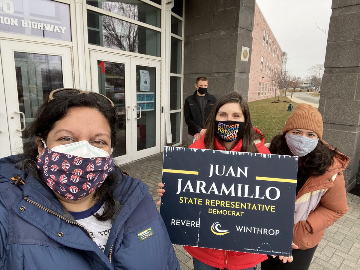 I forgot how much I’ve missed seeing friends from the campiagn world. Let’s go @JuanForRep. #immigrantsgetthejobdone #Suffolk19 @jessemermell @kaitlynsolares