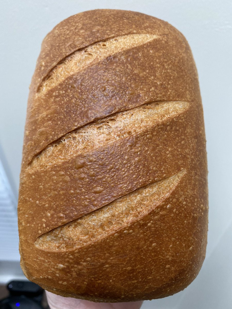 DaintyMonkey's tweet image. Playing with a favourite recipe today. Swapped water for milk and egg wash before baking. Flavour and texture amazing. Don’t be afraid to experiment with a recipe you know. Each change will bring something new to the loaf. Some good, some bad but usually edible! #breadsperiment