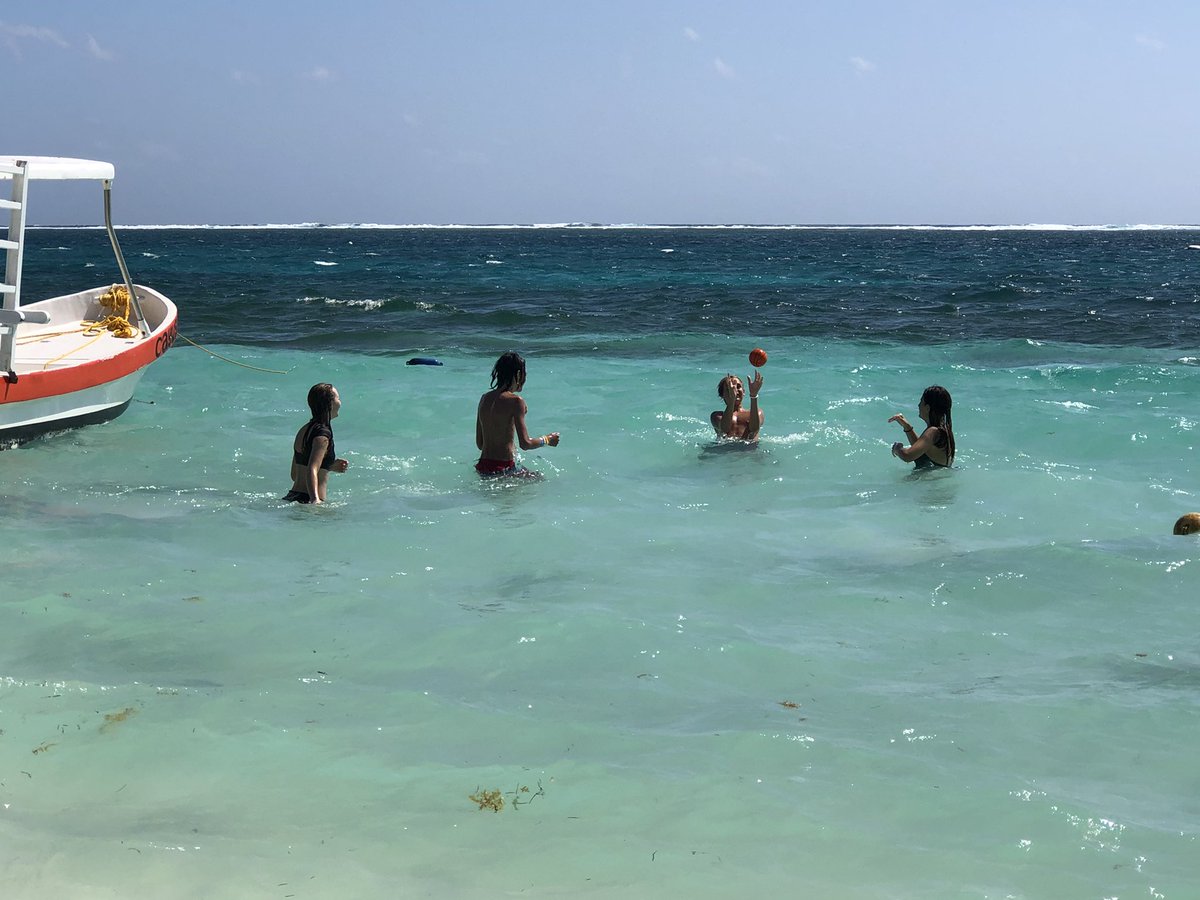 Beach day #puertomorelos #mexico #beachbum #fishingvillage #teens #cancun