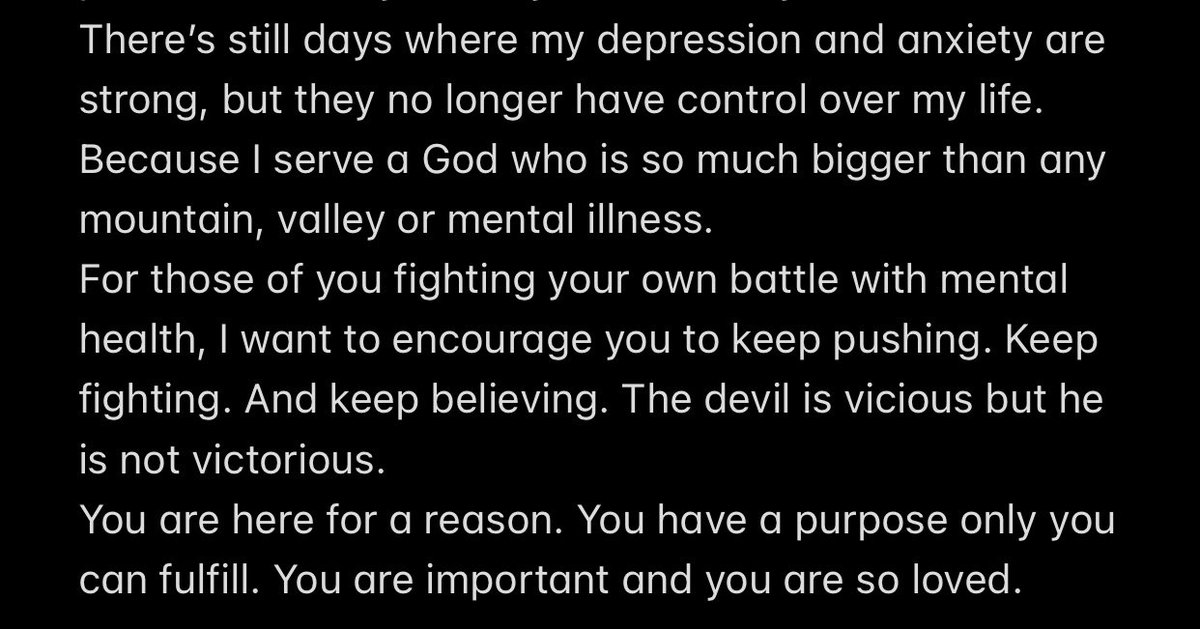 My battle with mental health as a collegiate athlete
For so long I didn’t want to share this side of me, but it’s time to end the stigma behind mental health
Please remember you matter!!!