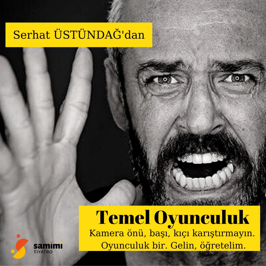 Samimi tiyatro Temel oyunculuk eğitimi kayıtları başlamıştır.
Ayrıntılı bilgi için: samimitiyatro.com  iletişim için: 05510726464