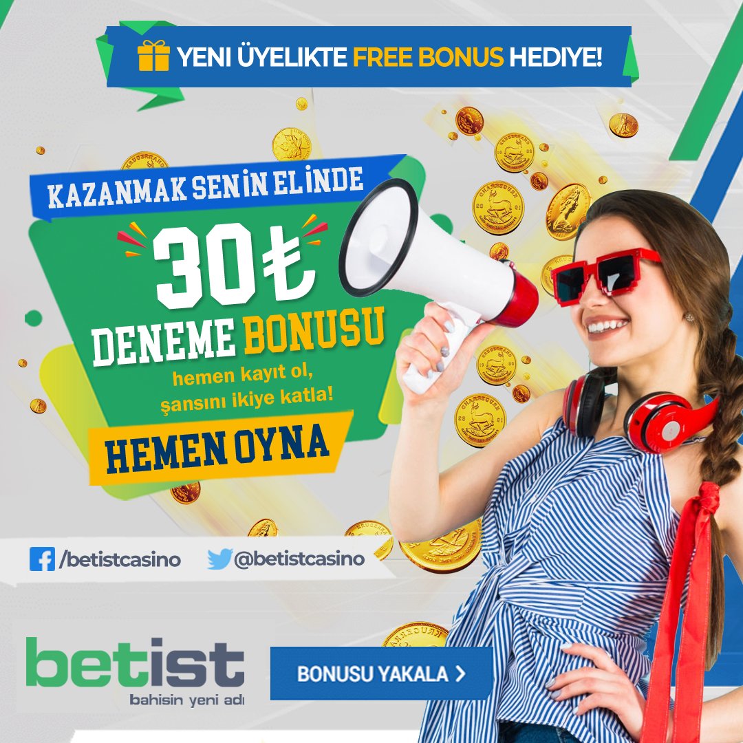 🎁Etkinlik🎁
Referans Linkim İle 👉🏻Betist👈🏻 Sitesine İlk Defa Üyelik Oluşturan Herkese 30 TL Çevrim Şartsız Yatırım Şartsız Her Alanda Kullana Bilirsiniz 
20 RT 
 Yoruma
 Kullanıcı Adınızı Ve İD Numaranızı Yazın
 Hemen Üye Ol 👇🏿
l24.im/62lzm3d
