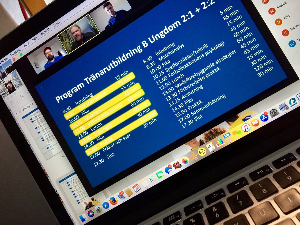 Idag utbildning av fotbollstränare: B-Ungdom för ⁦<a href="/MossensBK/">Mossens BK</a>⁩ o Azalea BK.