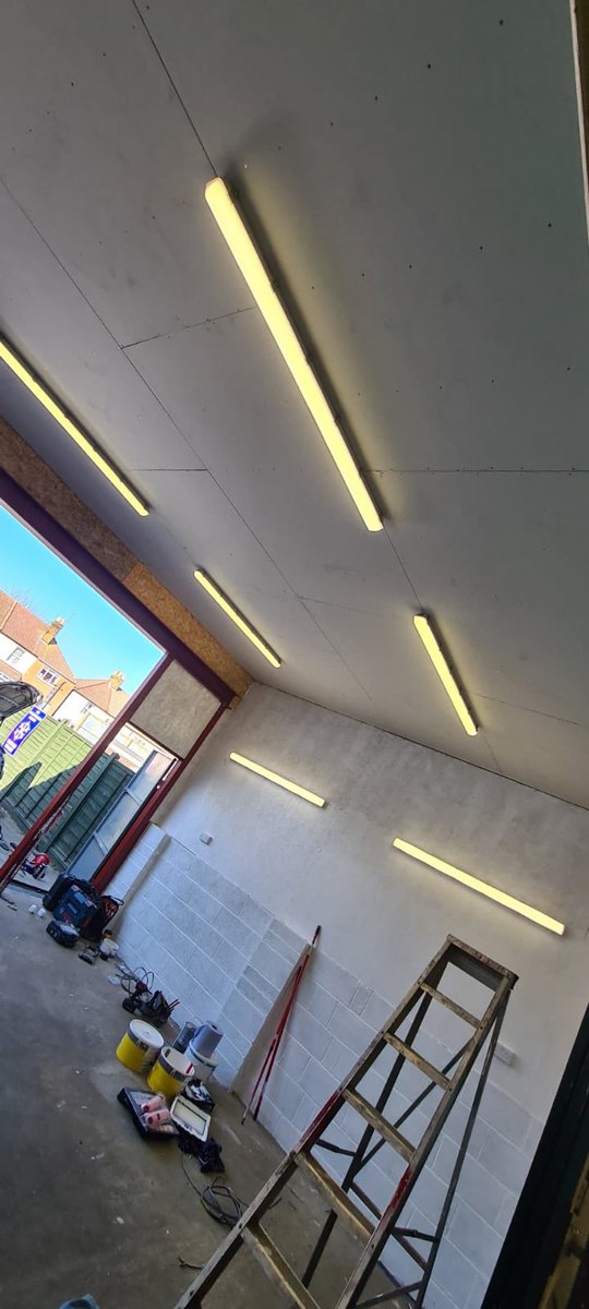 Garage lighting and power install .