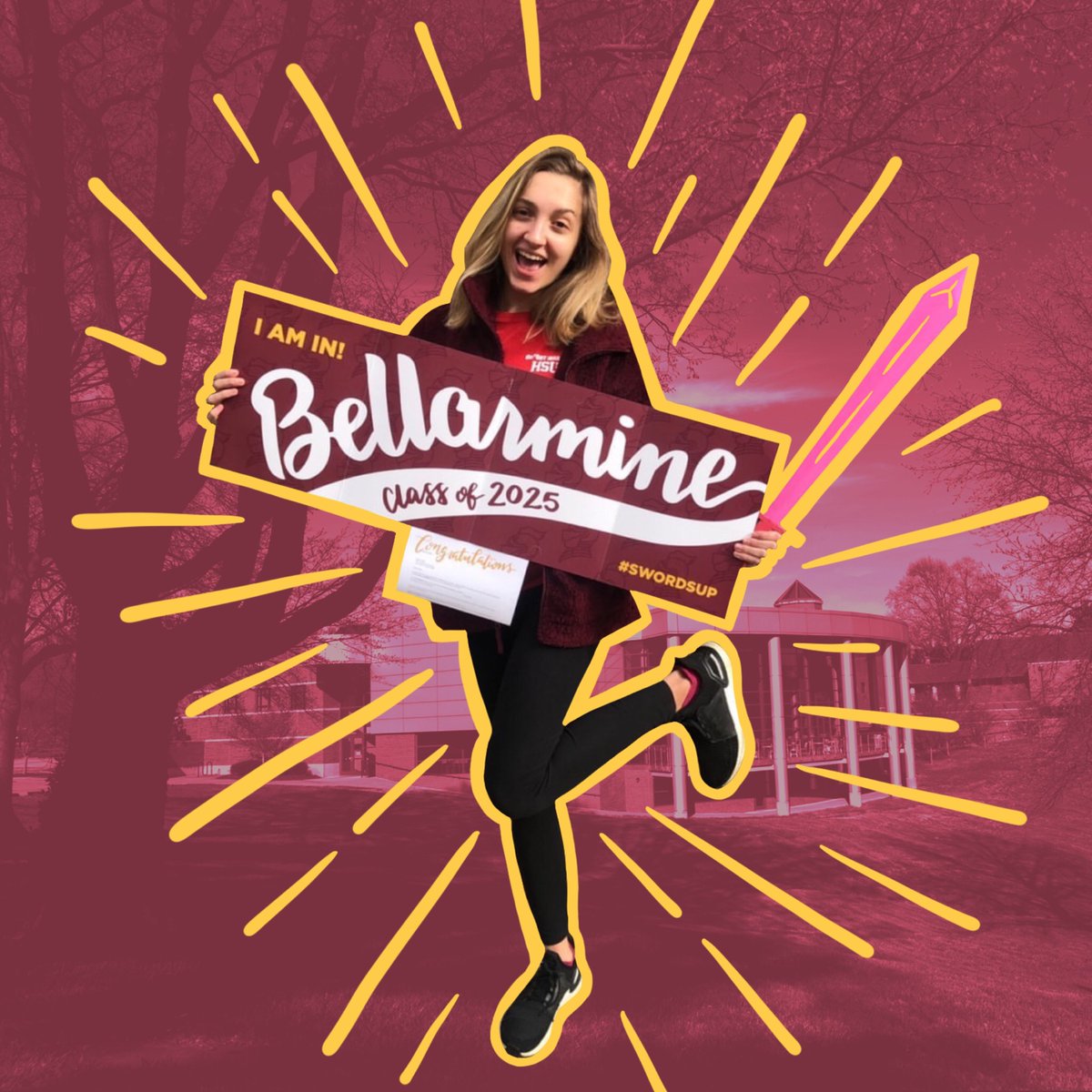 bellarmineU's tweet photo. Leave a comment welcoming #KnightOfTheWeek &amp; #NewestKnight, Kayla Puffer!

"I chose Bellarmine because of its unmatched academic reputation and remarkably welcoming community! I’m looking forward to meeting new people and making connections!" https://t.co/XRwgxFdbT4